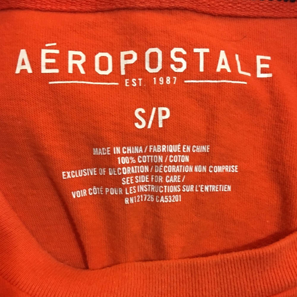 Aeropostale Orange vintage T-shirt - Picture 5 of 5